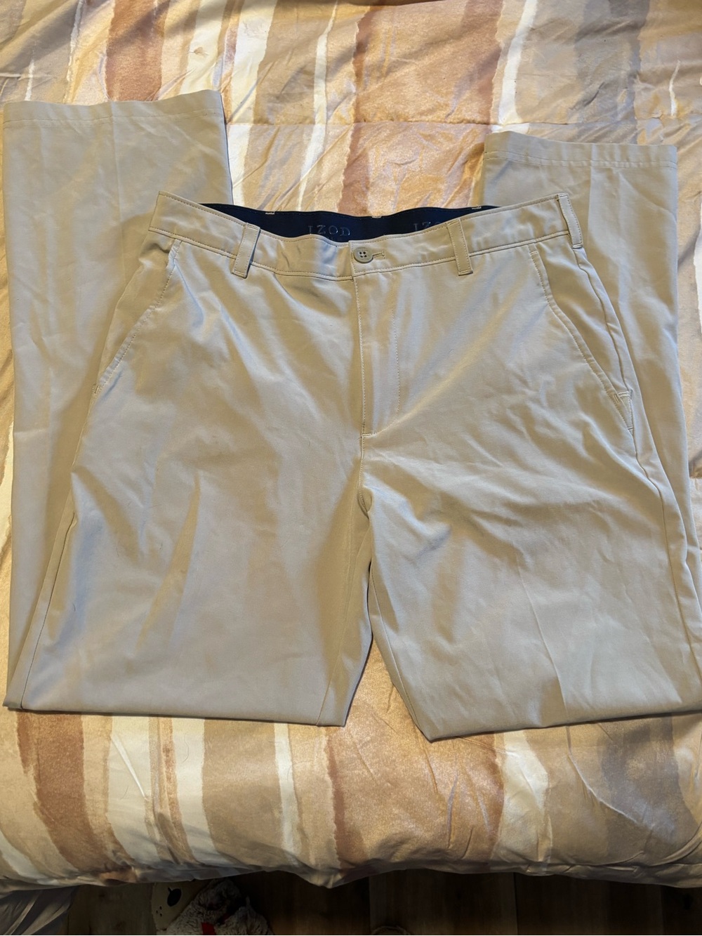 Izod Men's Light Khaki Golf Pants
